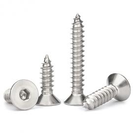 Hexagon socket countersunk head tapping screws