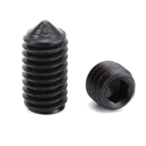 Tip Set Screw black Din914 Soft Cone Point With Hex Socket