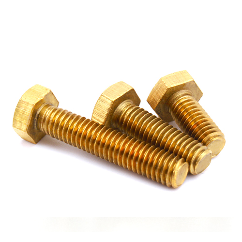 Metric and inch size DIN933 copper hexagon bolt Chinese manufacturer