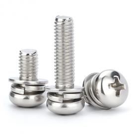 M3X12 three parts pan head combination machine screws 