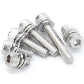 Hex Socket Knurled Cheese Head Screws Three Combination Screws