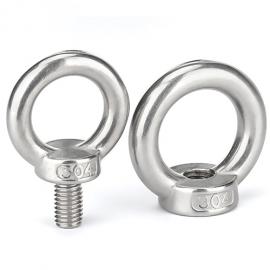 AISI316 And AISI304 Stainless Steel DIN 580 Lifting Eye Bolt DIN582 Lifting Eye Nuts M6 To M30