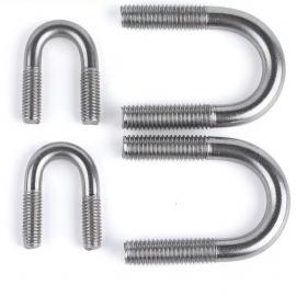 High tensile Stainless steel 304 316 M6 M8 M10 Pipe Clamp Square Bending Nut Washer Truck Boat U Bolts